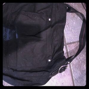 Black wool bag